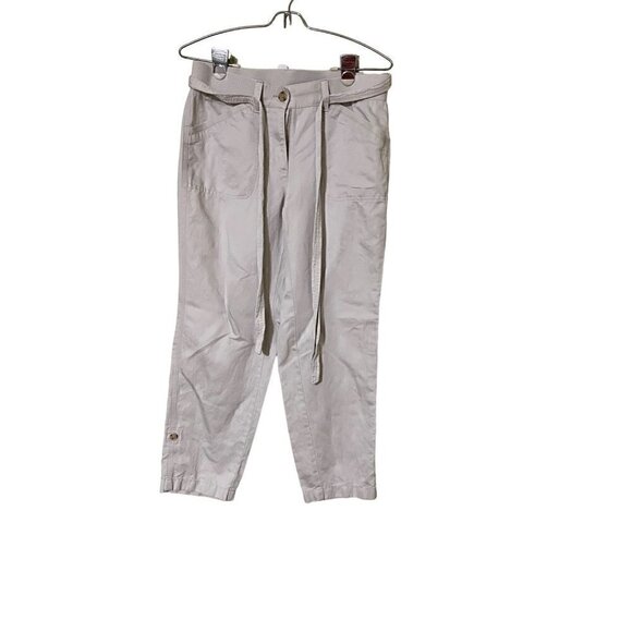 🙂 J Jjill Pull on Pants SZ Small Petite Tan Neutral Pull On - Picture 1 of 5